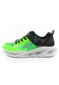 skechers - Buty sportowe dziecięce Skechers S Lights-Meteor LED. Kolor: wielokolorowy, czarny, zielony