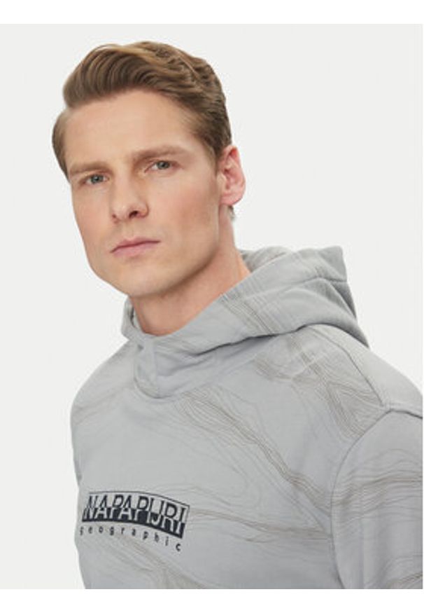 Napapijri Bluza Cellini NP0A4ILR Szary Relaxed Fit. Kolor: szary. Materiał: bawełna