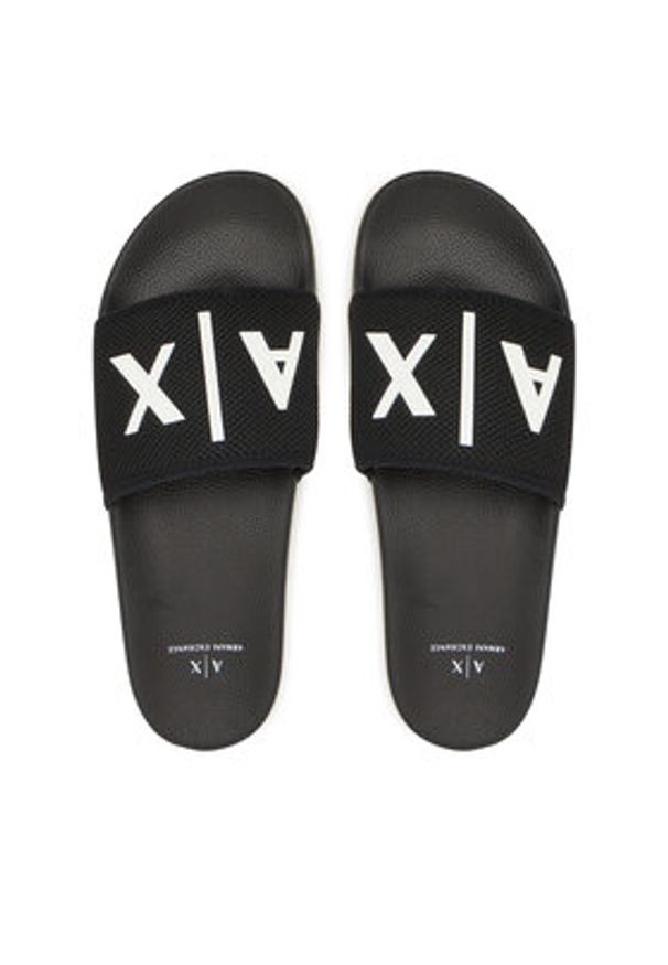 Armani Exchange Klapki XUP001 XV820 S277 Czarny. Kolor: czarny. Materiał: materiał