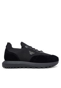 Sneakersy Emporio Armani. Kolor: czarny