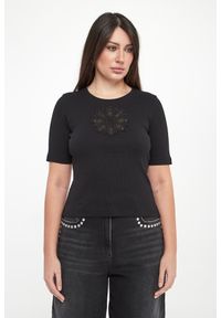 Twinset Milano - T-shirt damski z haftem TWINSET. Wzór: haft #3