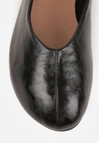 Born2be - Czarne Minimalistyczne Balerinki z Okrągłym Noskiem Katara. Okazja: na co dzień, na spotkanie biznesowe, do pracy. Nosek buta: okrągły. Kolor: czarny. Materiał: jeans. Wzór: gładki. Styl: casual, biznesowy, elegancki #9