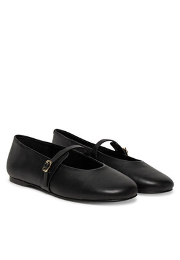 Steve Madden Baleriny Rejoice SM11003565 Czarny. Kolor: czarny. Materiał: skóra