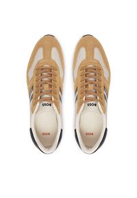 BOSS Sneakersy Levon 50562619 Beżowy. Kolor: beżowy. Materiał: skóra #5