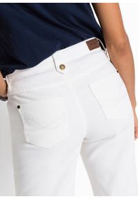 Wygodne szorty dżinsowe ze stretchem bonprix biały twill. Kolor: biały #5