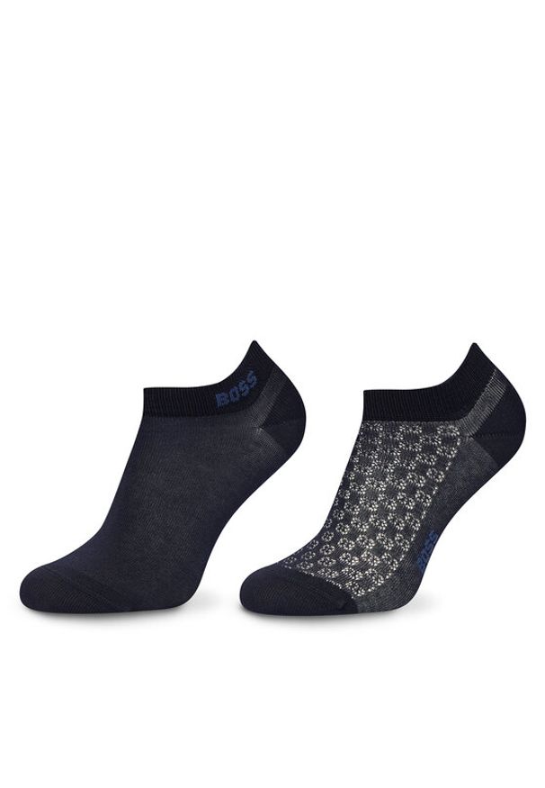 BOSS Skarpety długie 50570335 Granatowy. Kolor: niebieski. Materiał: wiskoza