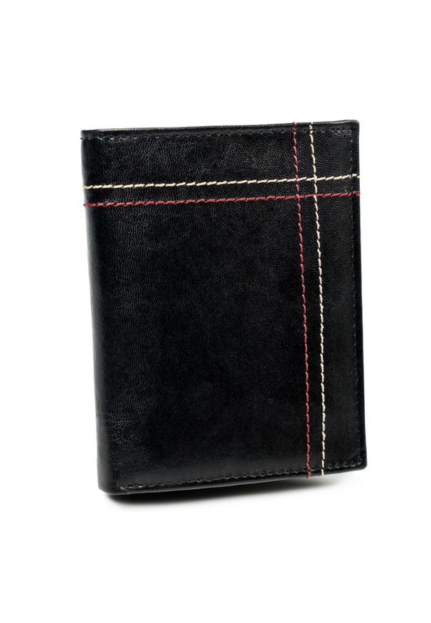 ALWAYS WILD - Portfel męski czarny Always Wild N20194-VTK-D BLACK. Kolor: czarny. Materiał: skóra