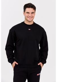 Diesel - DIESEL Czarna męska bluza S-BOXT-D, Rozmiar XL. Okazja: na co dzień. Kolor: czarny. Materiał: elastan, materiał, bawełna. Długość rękawa: długi rękaw. Długość: długie. Styl: elegancki, klasyczny, casual #1