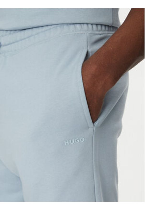 Hugo - HUGO Szorty sportowe Dayono 50530696 Błękitny Relaxed Fit. Kolor: niebieski. Materiał: bawełna. Styl: sportowy