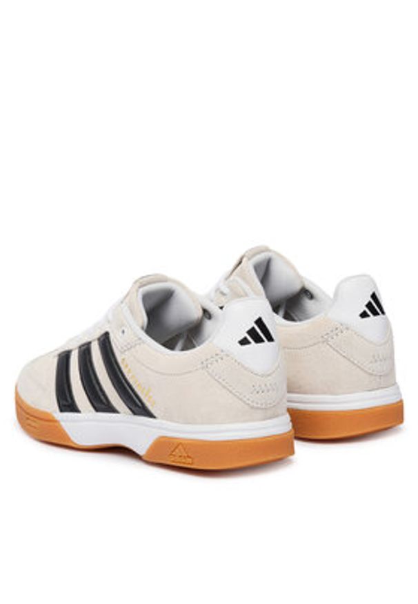 Adidas - adidas Buty halowe Spezialist KJ3729 Szary. Kolor: szary. Materiał: skóra, zamsz