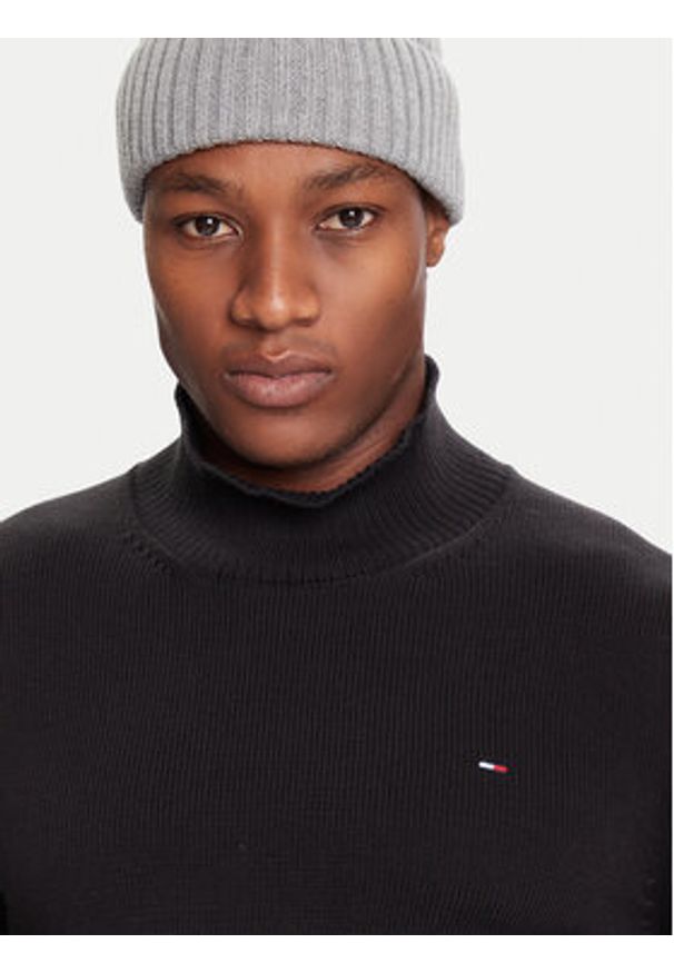 Tommy Jeans Golf DM0DM22096 Czarny Regular Fit. Typ kołnierza: golf. Kolor: czarny. Materiał: bawełna