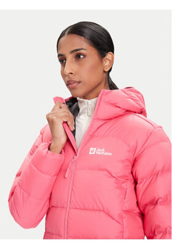Jack Wolfskin Kurtka puchowa Ather Down A60330 Różowy Regular Fit. Kolor: różowy. Materiał: syntetyk