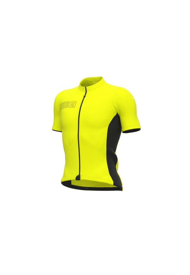 ALÉ CYCLING - Koszulka rowerowa męska Alé Cycling Solid Color Block. Kolor: żółty. Sport: kolarstwo