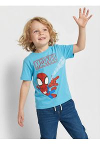 Sinsay - Koszulka Marvel - niebieski. Kolor: niebieski. Wzór: motyw z bajki #1