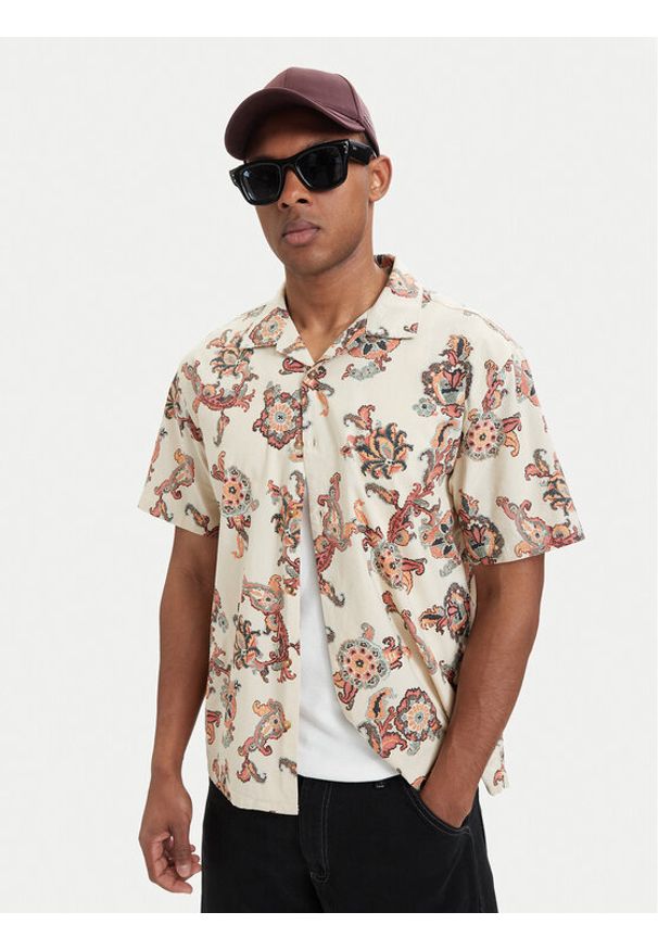 Billabong Koszula Vacay EBYWT03019 Beżowy Relaxed Fit. Kolor: beżowy. Materiał: wiskoza