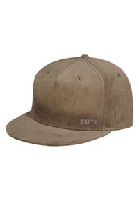 Czapka typu snapback Barts Tenkan. Kolor: beżowy. Materiał: bawełna, materiał