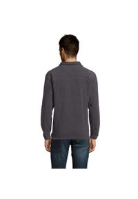SOL'S - Bluza Polarowa Unisex Dla Dorosłych Ness Half Zip. Kolor: wielokolorowy, szary, brązowy. Materiał: polar. Sezon: zima