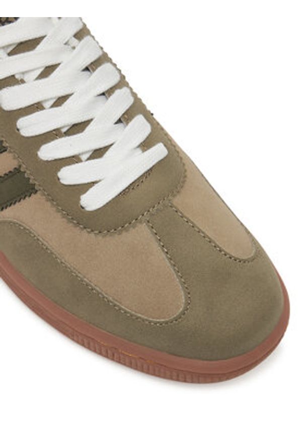 Marella Sneakersy Nauta 2513761017200 Khaki. Kolor: brązowy. Materiał: skóra