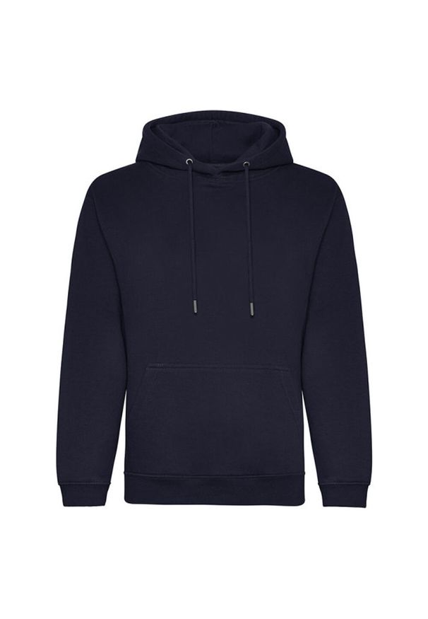 AWDIS - Organiczna Bluza Z Kapturem Unisex Dla Dorosłych. Typ kołnierza: kaptur. Kolor: niebieski