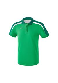 ERIMA - Dziecięca koszulka polo Erima Liga 2.0. Typ kołnierza: polo. Kolor: biały, zielony, wielokolorowy