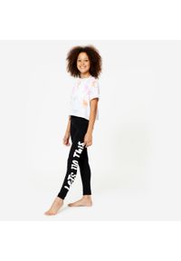STAREVER - Legginsy do tańca nowoczesnego dla dzieci Starever wysoki stan. Stan: podwyższony. Materiał: bawełna, elastan, materiał. Styl: sportowy