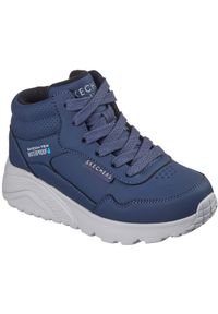 skechers - Adidasy Skechers Uno Lite - Aqua Ave, Mężczyźni. Kolor: niebieski. Materiał: skóra ekologiczna, materiał. Sport: fitness