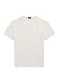 Polo Ralph Lauren T-Shirt 710740727094 Écru Custom Slim Fit. Typ kołnierza: polo. Materiał: bawełna