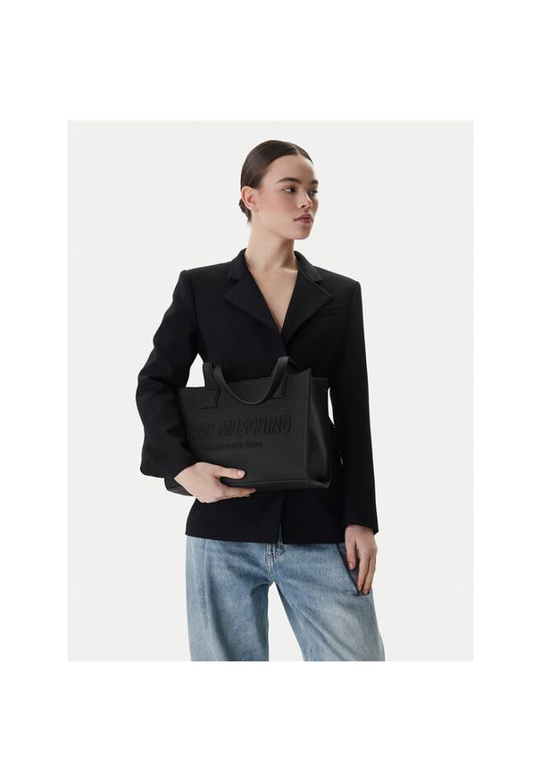Love Moschino - Torebka LOVE MOSCHINO. Kolor: czarny