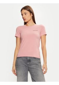 Guess T-Shirt W4YI02 J1314 Różowy Regular Fit. Kolor: różowy. Materiał: bawełna