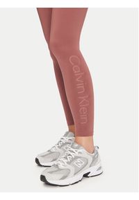 Calvin Klein Performance Legginsy 00GWF4L636 Fioletowy Slim Fit. Kolor: fioletowy. Materiał: syntetyk #4