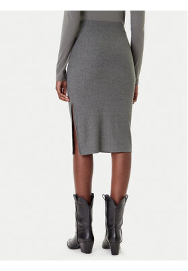 only - ONLY Spódnica ołówkowa Emma 15233600 Szary Slim Fit. Kolor: szary. Materiał: syntetyk