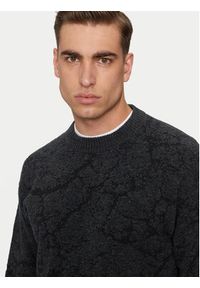 BOSS - Boss Sweter Kratere 50523579 Czarny Relaxed Fit. Kolor: czarny. Materiał: syntetyk #4