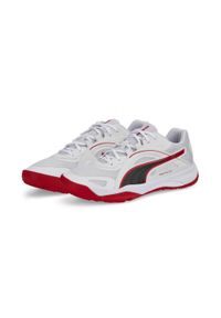 Puma - Buty do piłki ręcznej męskie PUMA Solarstrike II. Kolor: biały, czarny, czerwony, wielokolorowy. Materiał: syntetyk, tkanina, materiał #1