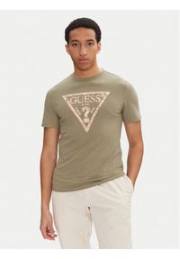 Guess T-Shirt M5GI06 I3Z14 Zielony Regular Fit. Kolor: zielony. Materiał: bawełna