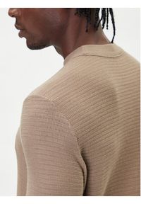 BOSS Sweter Anion_S 50527584 Beżowy Regular Fit. Kolor: beżowy. Materiał: bawełna #3