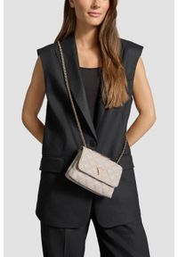 Guess - GUESS Torebka w kolorze taupe damska Giully II Mini. Kolor: beżowy. Styl: elegancki, casual. Rodzaj torebki: na ramię