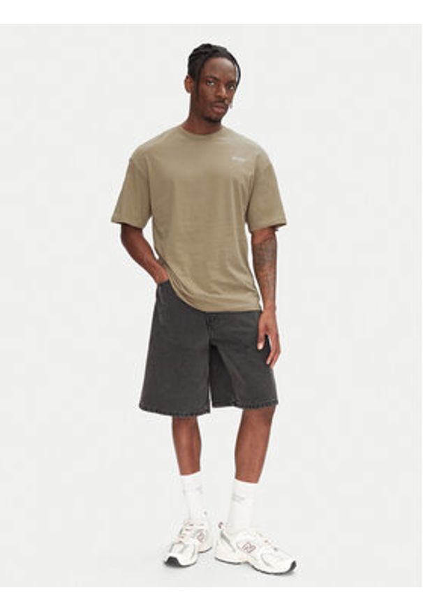 Jack & Jones T-Shirt Ames 12268471 Beżowy Relaxed Fit. Kolor: beżowy. Materiał: bawełna