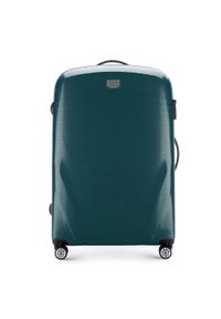 Wittchen - Duża walizka z polikarbonu jednokolorowa zielona. Kolor: zielony. Materiał: guma #1