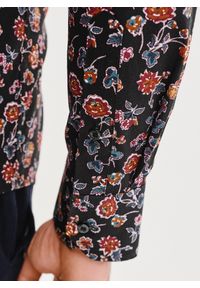 Pako Lorente - PAKO LORENTE – Czarna koszula męska w kwiaty. Kolor: czarny. Materiał: elastan, bawełna. Długość rękawa: długi rękaw. Długość: długie. Wzór: kwiaty #3