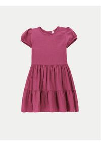 COCCODRILLO - Coccodrillo Sukienka codzienna WC4128201CEK Różowy Regular Fit. Okazja: na co dzień. Kolor: różowy. Materiał: bawełna. Typ sukienki: proste. Styl: casual #1