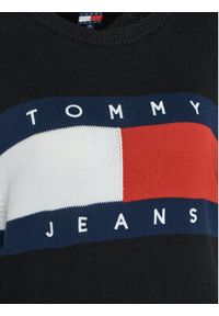 Tommy Jeans Sweter Center Flag DW0DW19335 Czarny Regular Fit. Kolor: czarny. Materiał: bawełna #3