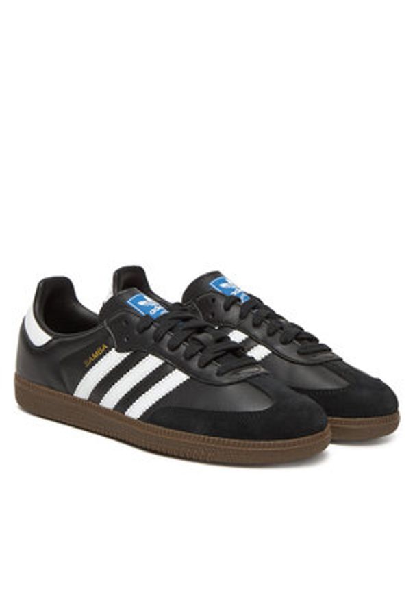 Adidas - adidas Sneakersy Samba Og B75807 Czarny. Kolor: czarny. Materiał: skóra
