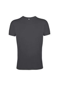 SOL'S - Koszulka Regent Slim Unisex Dla Dorosłych. Kolor: szary. Sport: turystyka piesza