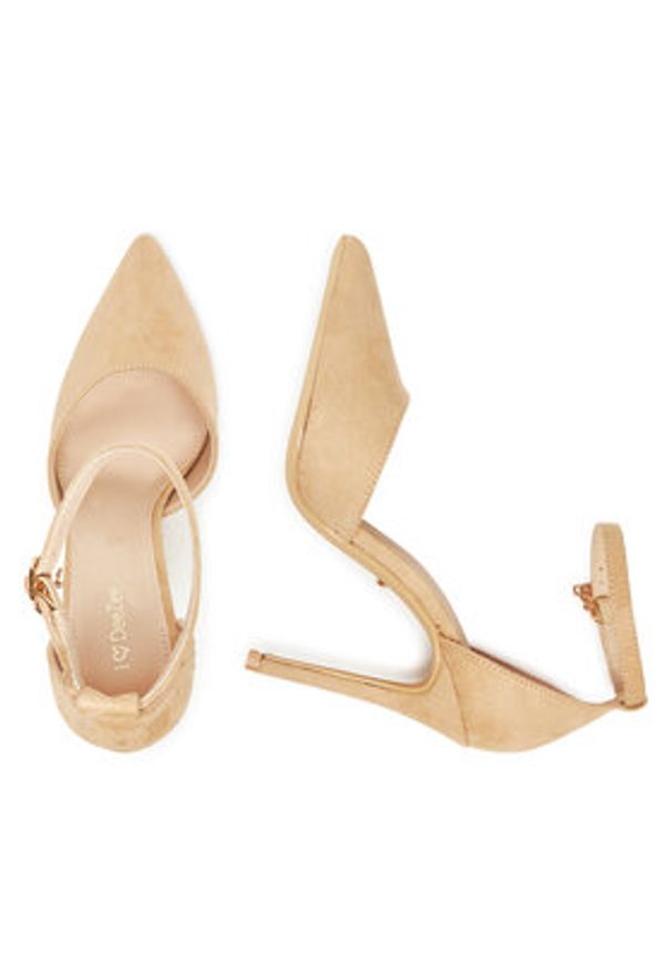 DeeZee Szpilki AJ-2639 Beżowy. Kolor: beżowy. Materiał: materiał. Obcas: na szpilce