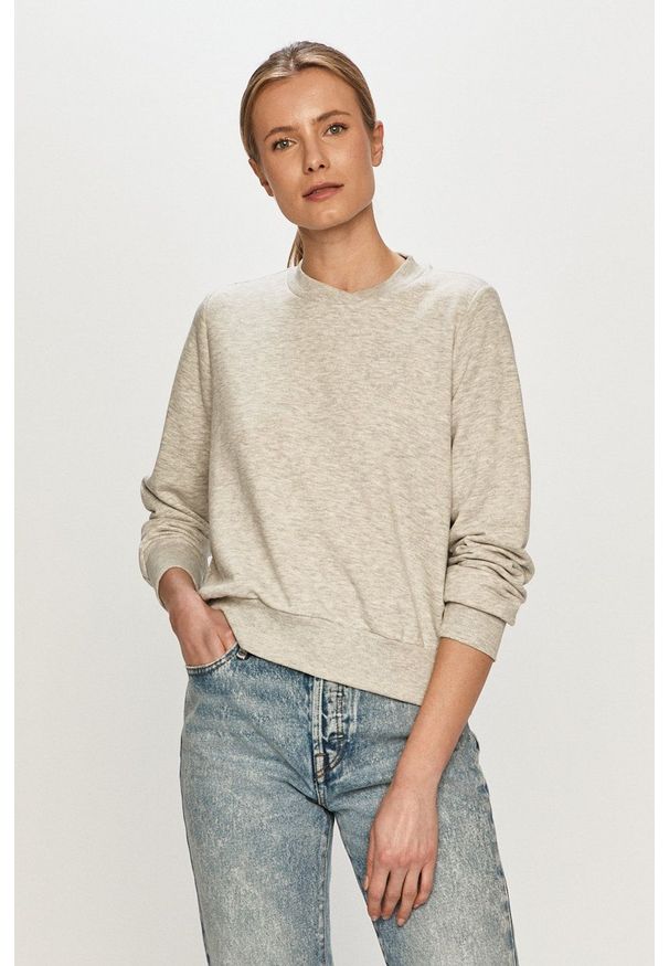 Noisy may - Noisy May - Bluza. Okazja: na co dzień. Kolor: szary. Długość rękawa: długi rękaw. Długość: długie. Styl: casual