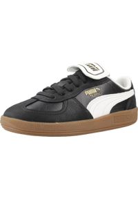 Puma - Buty PUMA YELLOW PALERMO PREMIUM Czarny. Kolor: czarny. Materiał: tkanina, skóra. Sport: piłka nożna #1