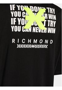 Richmond X T-Shirt Hugly UMP24059TS Czarny Regular Fit. Kolor: czarny. Materiał: bawełna #3