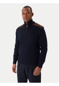 PAUL & SHARK - Paul&Shark Sweter 15311113 Granatowy Regular Fit. Kolor: niebieski. Materiał: wiskoza #1