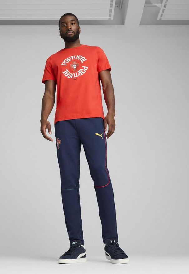 Puma - Męska koszulka Portugalia ftblNRGY PUMA Sport Red White. Kolor: biały, czerwony, wielokolorowy