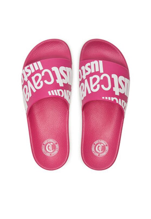 Just Cavalli Klapki 76RA3SZ1 Różowy. Kolor: różowy. Materiał: syntetyk